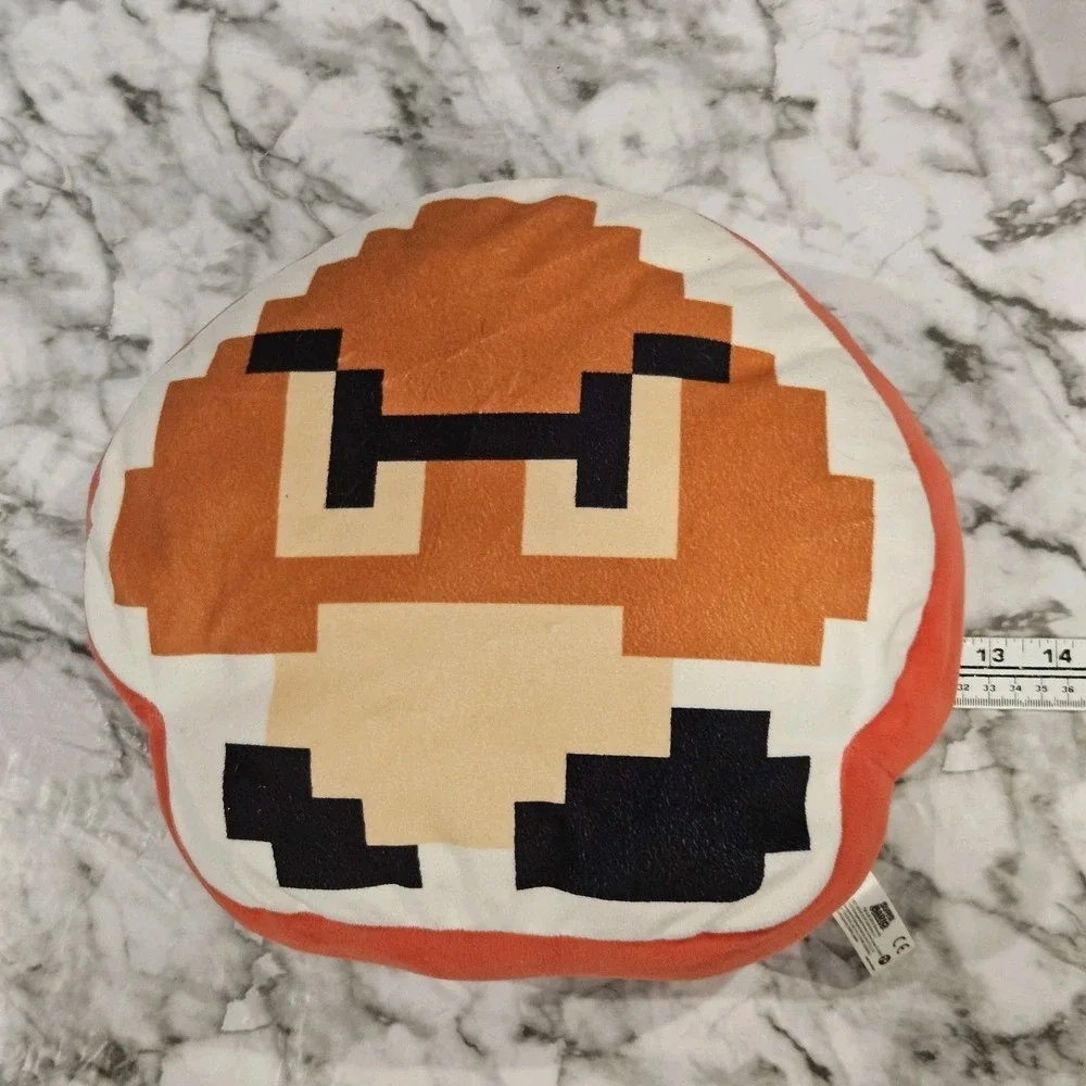 Super Mario 8-Bit Throw‎ Pillow Bundle Nintendo Kids Room Decor